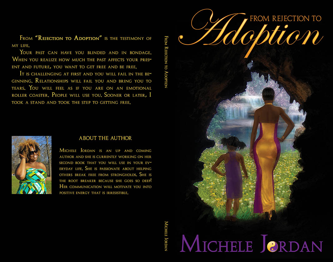 WillowRaven's FROM REJECTION TO ADOPTION book cover wrap for  Michele Jordan