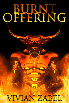 WillowRaven's book cover art and design for BURNT OFFERING by Vivian Zabel