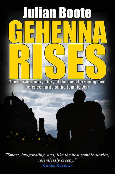 WillowRaven's book cover art and design for Julian Boote's book, GEHENNA RISES