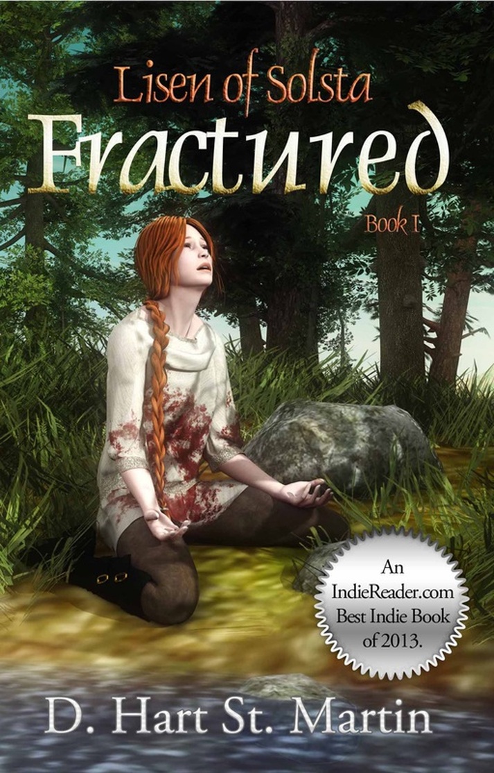 WillowRaven's book cover art and design for FRACTURED, by D. Hart St. Martin