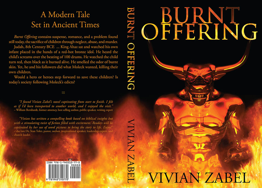 WillowRaven's book cover art and design wrap for BURNT OFFERING by Vivian Zabel