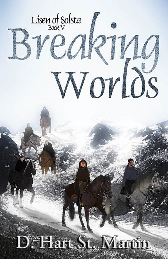 WillowRaven's book cover art and design for BREAKING WORLDS, by D. Hart St. Martin