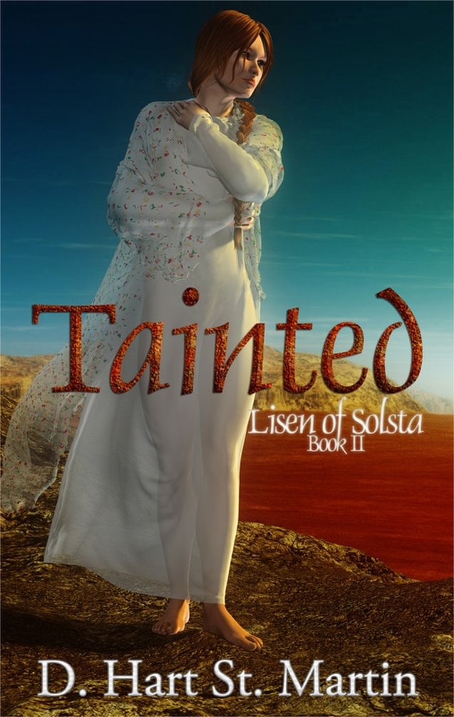 WillowRaven's book cover art and design for TAINTED, by D. Hart St. Martin