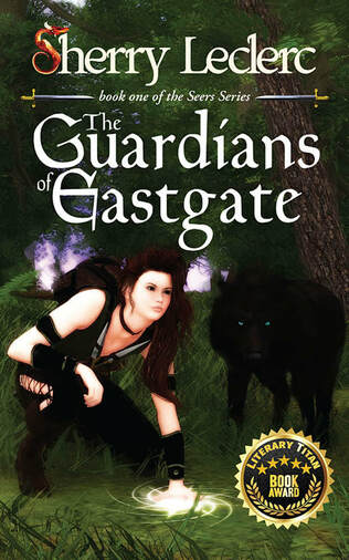 WillowRaven's book cover art and design for Sherry Leclerc's The Guardians of Eastgate, book one of the Seers Series